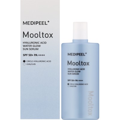 Солнцезащитная сыворотка для лица Medi-Peel Hyaluronic Acid Mooltox Water Glow Sun Serum SPF 50+ PA++++, 52ml Срок до 19.11.2026. Солнцезащитная сыворотка для лица Medi-Peel Hyaluronic Acid Mooltox Water Glow Sun Serum SPF 50+ PA++++, 52ml Срок до 19.11.2026.