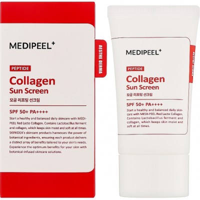 Солнцезащитный крем для лифтинга пор Medi-Peel Red Lacto Collagen Pore Lifting Sun Cream 50g Солнцезащитный крем для лифтинга пор Medi-Peel Red Lacto Collagen Pore Lifting Sun Cream 50g