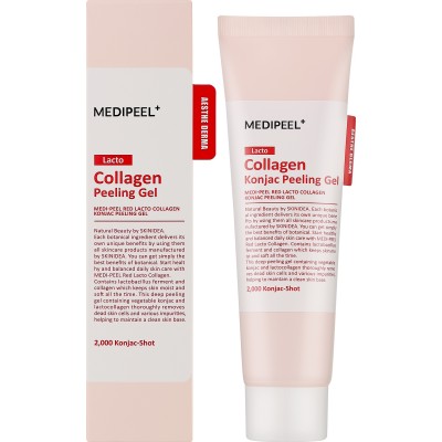 Пилинг-скатка для лица Medi-Peel Red Lacto Collagen Konjac Peeling Gel 95ml Пилинг-скатка для лица Medi-Peel Red Lacto Collagen Konjac Peeling Gel 95ml