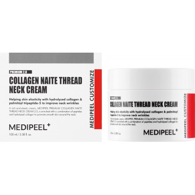 Подтягивающий пептидный крем для шеи и декольте Medi-Peel Premium Collagen Naite Thread Neck Cream 2.0 100ml
