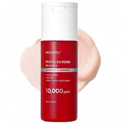Очищающая пудра для лица с рисовыми отрубями Medi-Peel Phyto EX PDRN Micro Shot Powder Cleanser, 70g
