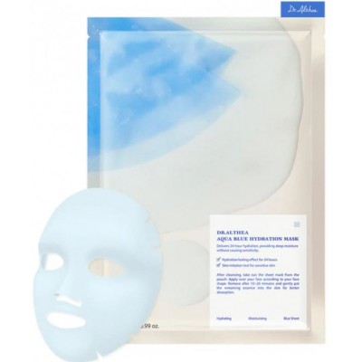 Зволожуюча тканинна маска для обличчя з азуленом і агавою Dr. Althea Aqua Blue Hydration Mask 1ea, 28g Зволожуюча тканинна маска для обличчя з азуленом і агавою Dr. Althea Aqua Blue Hydration Mask 1ea, 28g