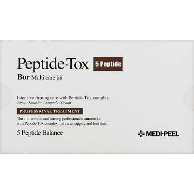 Набір для обличчя проти зморшок з пептидами Medi-Peel Peptide-Tox 5 Peptide Bor Multi Care Kit, 4 шт