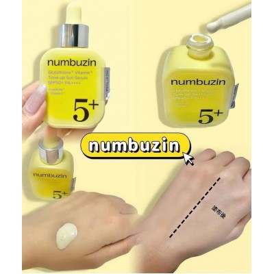 Солнцезащитная сыворотка для лица Numbuzin No.5 Glutathione Vitamin Tone-up Sun Serum SPF 50+ PA++, 30ml