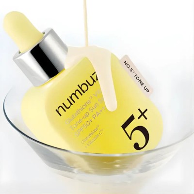 Солнцезащитная сыворотка для лица Numbuzin No.5 Glutathione Vitamin Tone-up Sun Serum SPF 50+ PA++, 30ml