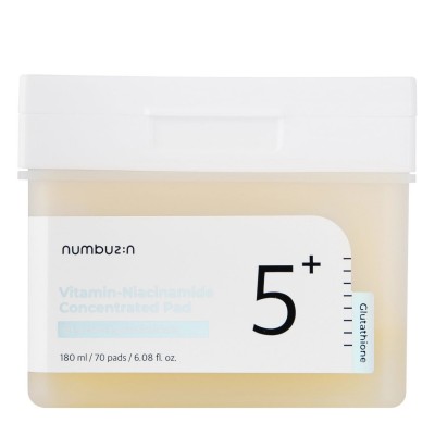 Тонер-педи для обличчя Numbuzin No.5 Vitamin-Niacinamide Concentrated Pad 180ml (70Pads)