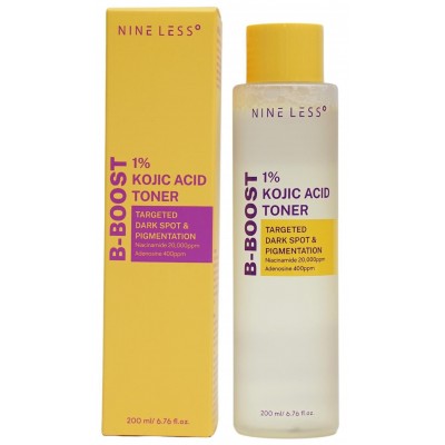 Тонер для лица с койевой кислотой Nine Less B-Boost 1% Kojic Acid Toner 200ml