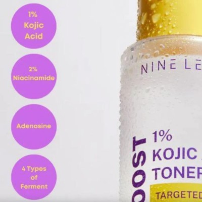 Тонер для лица с койевой кислотой Nine Less B-Boost 1% Kojic Acid Toner 200ml