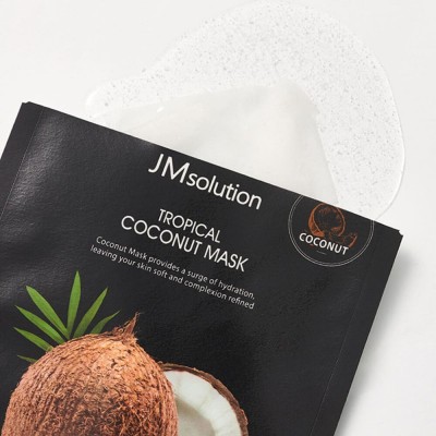 Увлажняющая тканевая маска для лица с кокосом JMsolution Tropical Coconut Mask 30ml