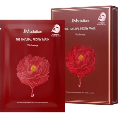 Успокаивающая тканевая маска для лица с экстрактом пиона JMsolution The Natural Peony Mask Calming 30ml