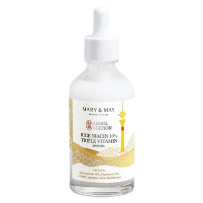 Сыворотка для лица Mary & May Rice Niacin 10% Triple Vitamin Serum Seoul Edition 80ml