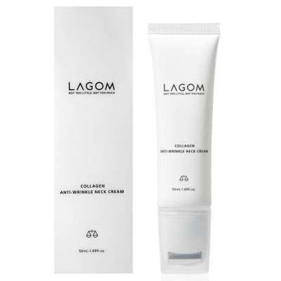 Антивозрастной крем для шеи Lagom Collagen Anti-Wrinkle Neck Cream 50ml