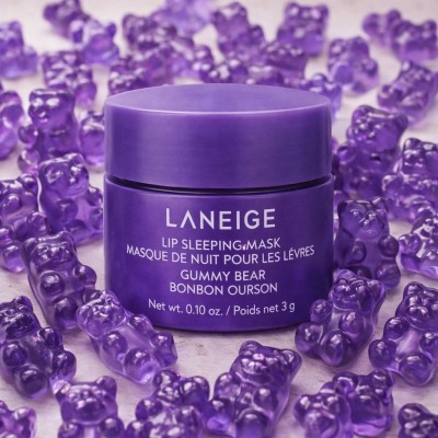 Интенсивно восстанавливающая ночная маска для губ Laneige Sleeping Lip Sleeping Mask Gummy Bear, 3g Интенсивно восстанавливающая ночная маска для губ Laneige Sleeping Lip Sleeping Mask Gummy Bear, 3g
