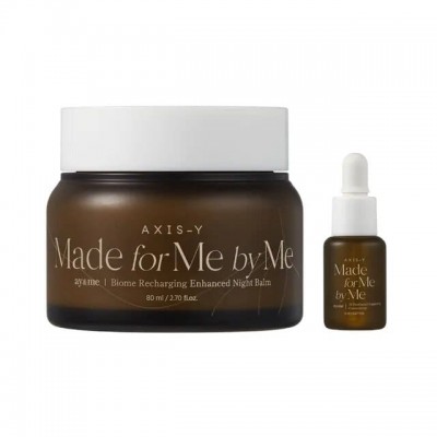 Набор для вечернего ухода AXIS-Y ay&me Biome Rechargin g Night Renewal Set (Recharging Enhanced Night Balm 80ml+ Panthenol Supporting Concentrate 8ml)