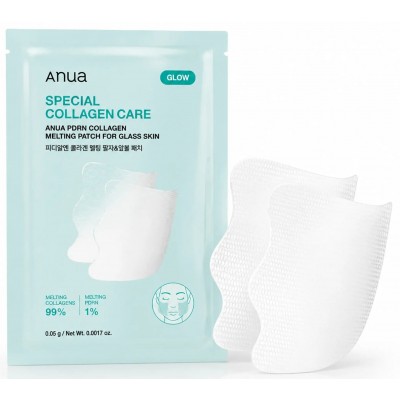 Патчи для лица с PDRN и коллагеном Anua PDRN Collagen Melting Patch For Glass Skin, 4шт Патчи для лица с PDRN и коллагеном Anua PDRN Collagen Melting Patch For Glass Skin, 4шт