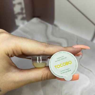 Маска-скраб для губ Tocobo Lemon Sugar Scrub Lip Mask Blister, 1ml