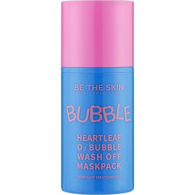 Маска для лица Be The Skin Renew Heartleaf O2 Bubble Wash Off Maskpack, 50g