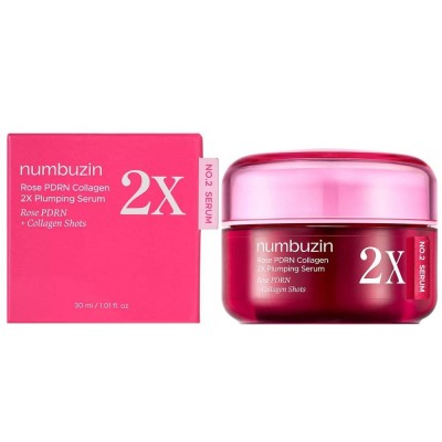 Коллагеновая сыворотка-желе с PDRN для лица Numbuzin №2 Rose PDRN Collagen 2X Plumping Serum, 30ml Коллагеновая сыворотка-желе с PDRN для лица Numbuzin №2 Rose PDRN Collagen 2X Plumping Serum, 30ml