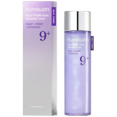 Восстанавливающий тонер для лица с PDRN и пептидами Numbuzin №9 NAD PDRN Glow Boosting Toner, 150ml Восстанавливающий тонер для лица с PDRN и пептидами Numbuzin №9 NAD PDRN Glow Boosting Toner, 150ml
