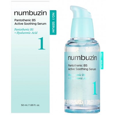 Успокаивающая сыворотка для лица Numbuzin №1 Pantothenic B5 Active Soothing Serum, 50ml Успокаивающая сыворотка для лица Numbuzin №1 Pantothenic B5 Active Soothing Serum, 50ml