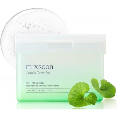 Тонер-педи для обличчя з екстрактом центелли азіатської Mixsoon Centella Asiatica Toner Pad 120 Sheets