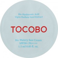 Сонцезахисний крем Tocobo Bio Watery Sun Cream SPF50+ Pa++++ Pouch Sample, пробник, 1.5ml