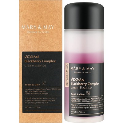 Крем-эссенция для лица с веганским ежевичным комплексом Mary & May Vegan Blackberry Complex Cream Essence 140ml