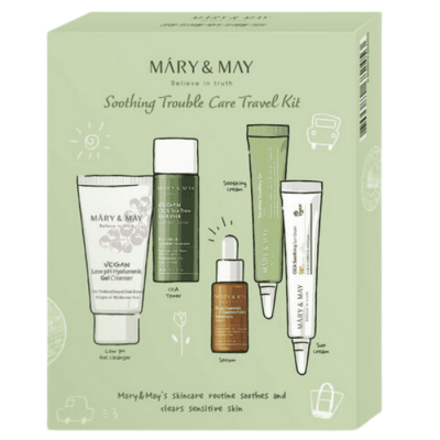 Набор миниатюр для лица Mary & May Soothing Trouble Care Travel Kit 