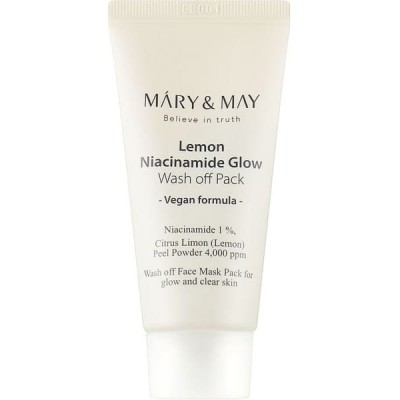 Маска для лица Mary & May Lemon Niacinamide Glow Wash Off Pack 30g