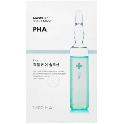 Маска для обличчя Missha Mascure Peeling Solution Sheet Mask PHA 28ml