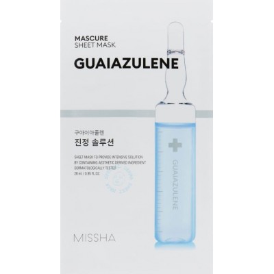 Маска для лица Missha Mascure Calming Solution Sheet Mask Guaiazulene 28ml