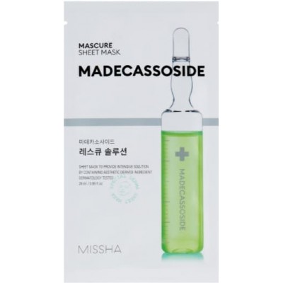 Маска для обличчя Missha Mascure Rescue Solution Sheet Mask Madecasoside 28ml