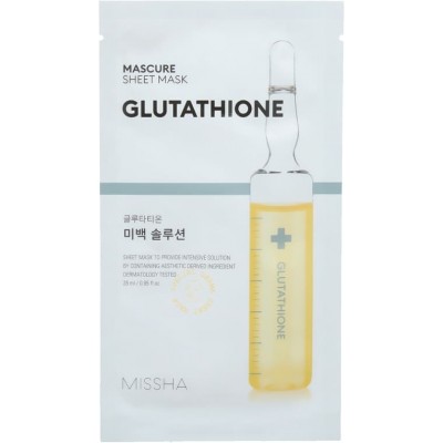 Маска для обличчя Missha Mascure Whitening Solution Sheet Mask Glutathione 28ml