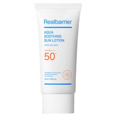 Солнцезащитный лосьон Real Barrier Aqua Soothing Sun Lotion SPF50+PA++++, 50ml