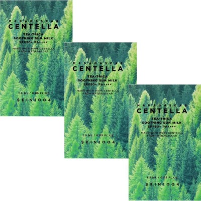 Солнцезащитный крем-молочко для склонной к акне кожи Skin 1004 Madagascar Centella Tea-Trica Soothing Sun Milk Sachet, 1.5ml (пробник)