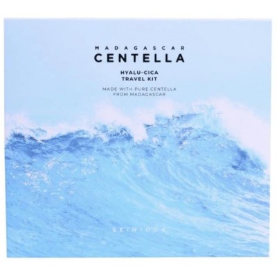 Зволожуючий та заспокійливий набір мініатюр для обличчя Skin 1004 Madagascar Centella Hyalu-Cica Travel Kit, 4х30 мл  