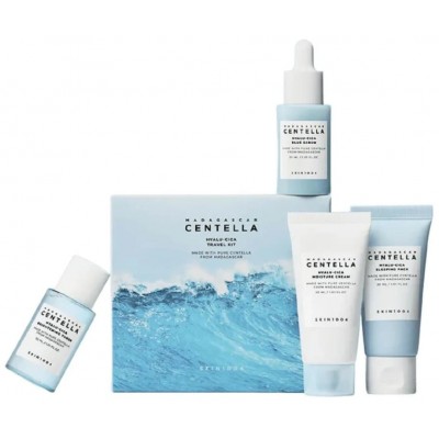Зволожуючий та заспокійливий набір мініатюр для обличчя Skin 1004 Madagascar Centella Hyalu-Cica Travel Kit, 4х30 мл  