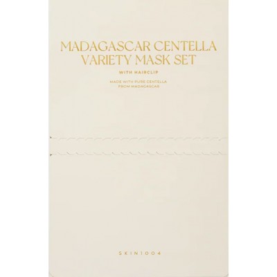 Набір масок для обличчя з заколками для волосся Skin 1004 Madagascar Centella Variety Mask Set, 6 шт. + 2 шт.