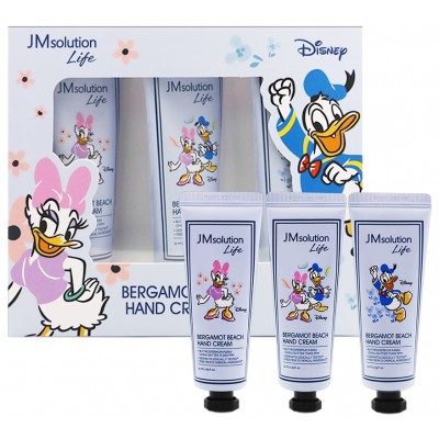 Набор кремов для рук с ароматом бергамота JMsolution Life Disney Bergamot Beach Hand Cream Set, 3х50ml