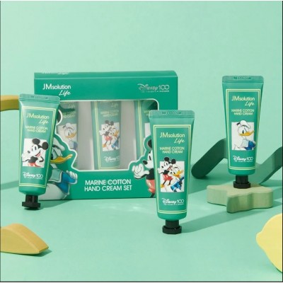 Набор увлажняющих кремов для рук JMsolution Life Marine Cotton Hand Cream Set Disney 100, 3х50ml