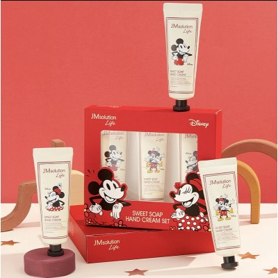 Набор кремов для рук «Сладкое мыло» JMsolution Life Disney Sweet Soap Hand Cream Set, 3х50ml