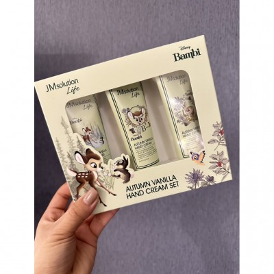 Набор кремов для рук «Ванильная осень» JMsolution Life Disney Autumn Vanilla Hand Cream Set, 3х50ml