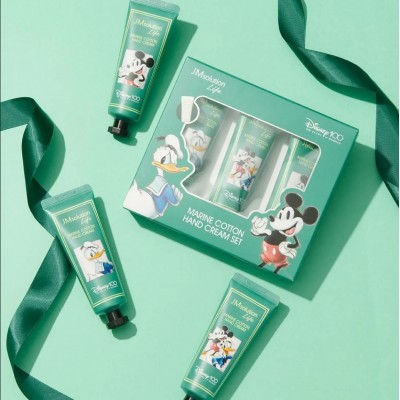 Набор увлажняющих кремов для рук JMsolution Life Marine Cotton Hand Cream Set Disney 100, 3х50ml