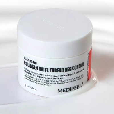 Підтягуючий пептидний крем для шиї та декольте Medi-Peel Premium Collagen Naite Thread Neck Cream 2.0 10ml