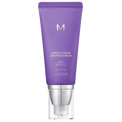 ВВ-крем для обличчя Missha Perfect Cover Serum BB Cream №21 Light Beige, 50 ml