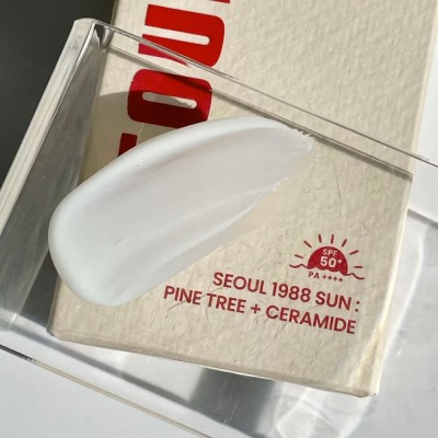 Сонцезахисний крем для обличчя K-Secret Seoul 1988 Sun: Pine Tree + Ceramide, SPF 50+ PA++++ Sachet