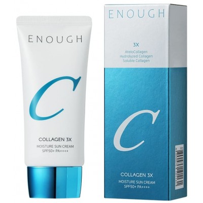 Солнцезащитный крем для лица Enough Collagen 3Х Moisture Sun Cream SPF50+/PA+++, 50 г