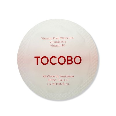 Солнцезащитный крем Tocobo Vita Tone Up Sun Cream SPF50+ PA++++, пробник, 1.5ml