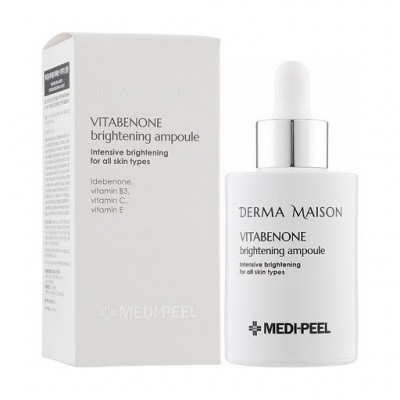 Сироватка для обличчя ампульна мультифітамінна для вирівнювання тону Medi-Peel Derma Maison Vitabenone Ampoule 100ml