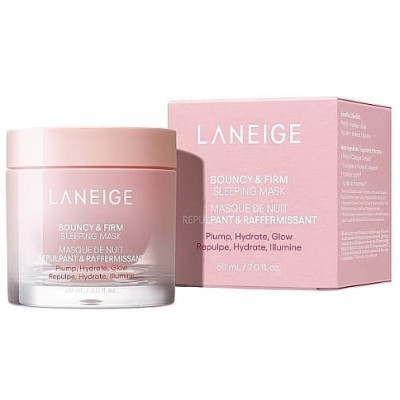 Ночная восстанавливающая маска для лица Laneige Bouncy & Firm Sleeping Pack, 60ml